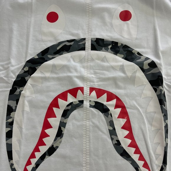 Bape shark white t-shirt White Size XL - Picture 5 of 7